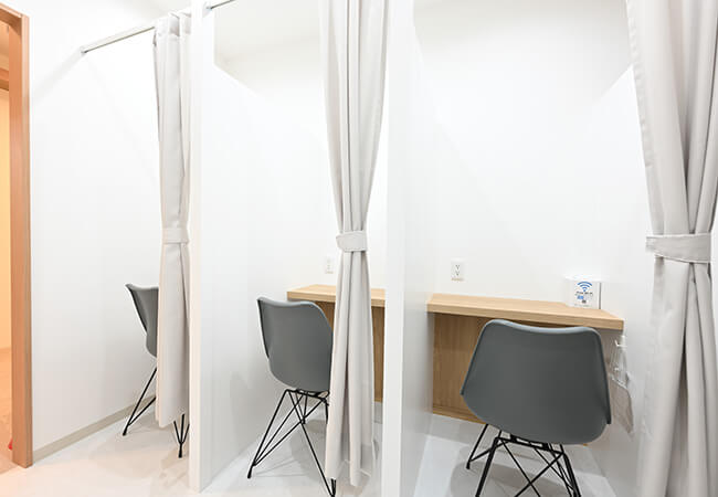 内視鏡検査前の待機室